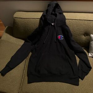 Vintage 90’s Champion Reverse Weave Black Sweatshirt/Hoodie